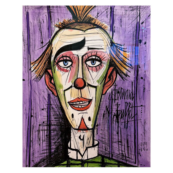 Clown fond mauve